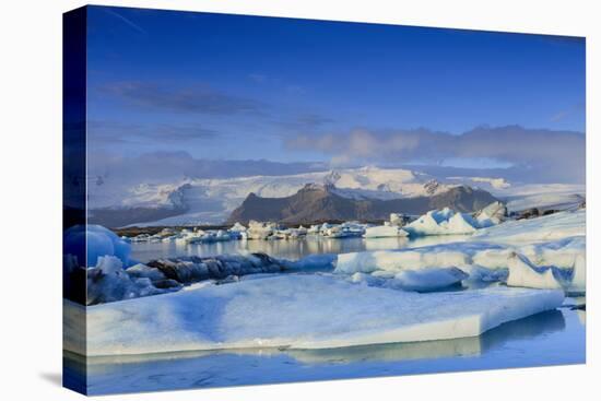 Icebergs in the Jokulsarlon glacial lake in Vatnajokull National Park in southeast Iceland, Polar R-Alex Robinson-Premier Image Canvas