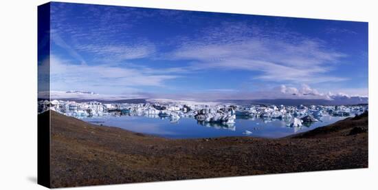 Icebergs, Jokulsarlon Glacial Lagoon, Iceland-null-Premier Image Canvas