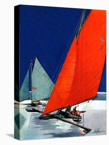 "Iceboats Racing,"February 18, 1939-Ski Weld-Premier Image Canvas