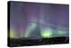 Iceland, Akureyri. Northern Lights glowing.-Ellen Goff-Premier Image Canvas