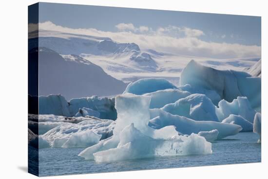 Iceland. East Region. Jokulsarlon. Glacial Lake. Icebergs in the Lake-Inger Hogstrom-Premier Image Canvas