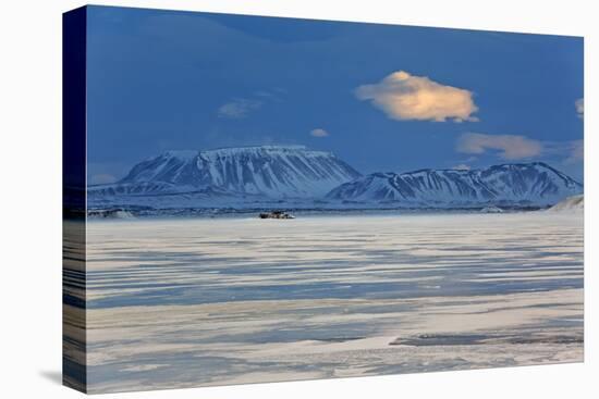 Iceland, Iceland, North-East, Region of Myvatn, View over the Lake Myvatn-Bernd Rommelt-Premier Image Canvas