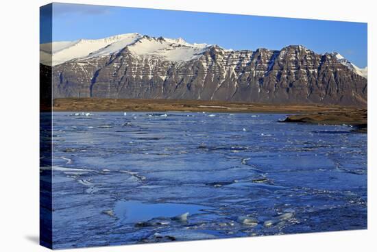 Iceland, Iceland, the South, Breidamerkurjökull, Glacier Ice in the Glacier Lagoon Jökulsarlon-Bernd Rommelt-Premier Image Canvas