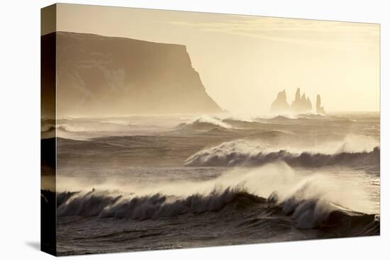 Iceland, Reynisfjara. Waves Breaking on Reynisfjara Beach-Katie Garrod-Premier Image Canvas