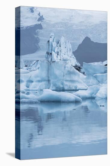 Iceland, Skaftafell National Park, Lake Jokulsarlon. View of the iceberg filled lake.-Ellen Goff-Premier Image Canvas