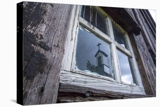 Iceland, Southern Land, Church Reflected in a House Window-Gavriel Jecan-Premier Image Canvas
