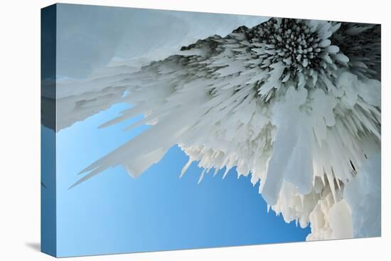 Icicles - Ice Stalactites Hanging From Cave Ceiling, Lake Baikal, Siberia, Russia, March-Olga Kamenskaya-Premier Image Canvas