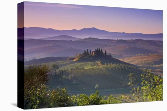 Iconic Tuscan Farmhouse, Val D' Orcia, UNESCO World Heritage Site, Tuscany, Italy, Europe-Doug Pearson-Premier Image Canvas