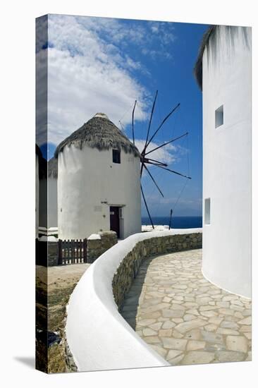 Iconic Windmills, Chora, Mykonos, Greece-David Noyes-Premier Image Canvas
