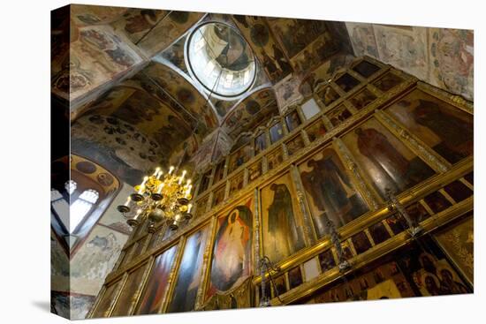 Iconostasis inside the Assumption Cathedral, the Kremlin, UNESCO World Heritage Site, Moscow, Russi-Miles Ertman-Premier Image Canvas
