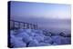 Icy Morning at the LŸbeck Bay in TravemŸnde, Iced Up Stones, Stairs, Morning Mood-Uwe Steffens-Premier Image Canvas