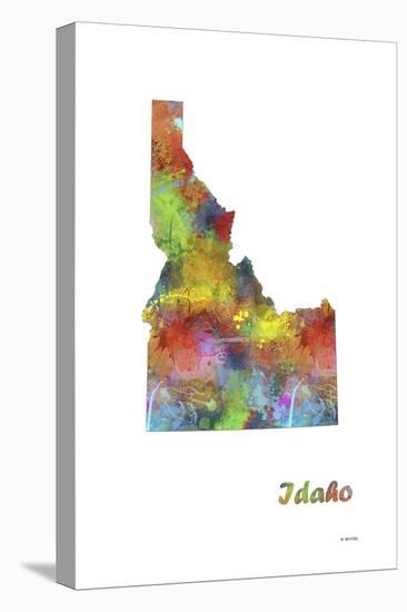 Idaho State Map 1-Marlene Watson-Premier Image Canvas