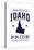 Idaho State Pride - Blue on White-Lantern Press-Stretched Canvas