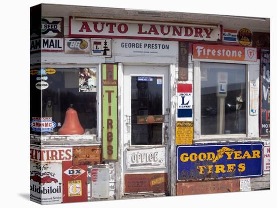 Idaho, Usa; Signs on an Old Gas Station in the American Midwest-Dan Bannister-Premier Image Canvas