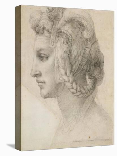 Ideal Head of a Woman-Michelangelo-Stretched Canvas