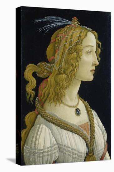 Idealized Portrait of a Lady (Allegedly Simonetta Vespucci), about 1480-Sandro Botticelli-Premier Image Canvas