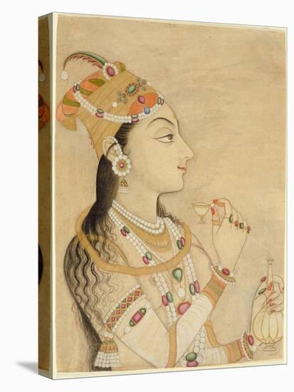 Idealized Portrait of the Mughal Empress Nur Jahan-Mughal School-Premier Image Canvas