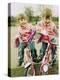 Identical Twin Girls-Ian Boddy-Premier Image Canvas