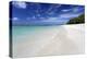 Idyllic Beach Scene with Blue Sky, Aquamarine Sea and Soft Sand, Ile Aux Cerfs-Lee Frost-Premier Image Canvas