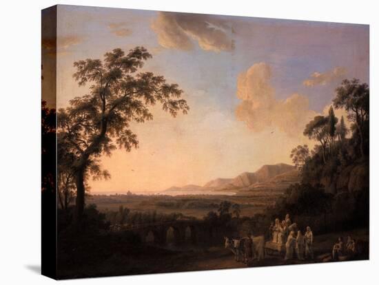 Idyllic Landscape at Dusk, 1782-Jacob-Philippe Hackert-Premier Image Canvas