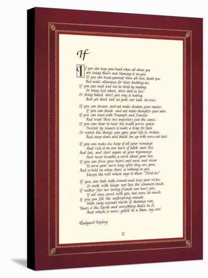 If-Rudyard Kipling-Stretched Canvas