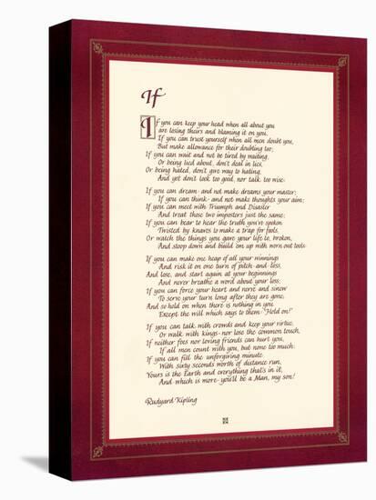 If-Rudyard Kipling-Stretched Canvas