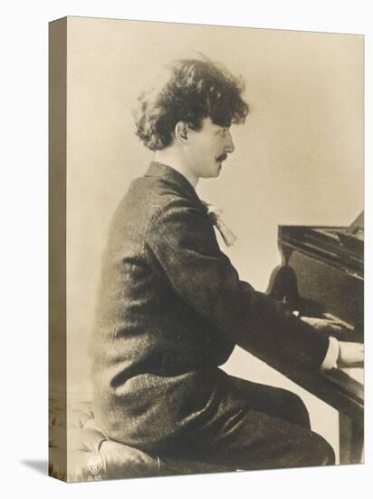 Ignacy Jan Paderewski Polish Pianist Composer and Statesman Playing a Grand Piano-null-Premier Image Canvas