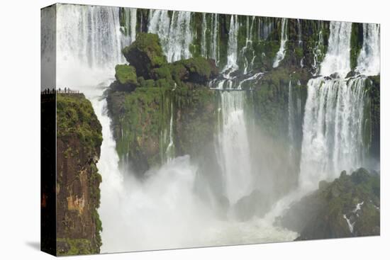 Iguazu Falls from Argentinian side, UNESCO World Heritage Site, on border of Argentina and Brazil, -G&M Therin-Weise-Premier Image Canvas