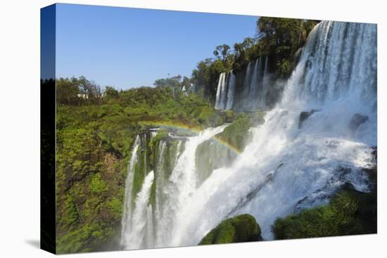 Iguazu Falls from Argentinian side, UNESCO World Heritage Site, on border of Argentina and Brazil, -G&M Therin-Weise-Premier Image Canvas