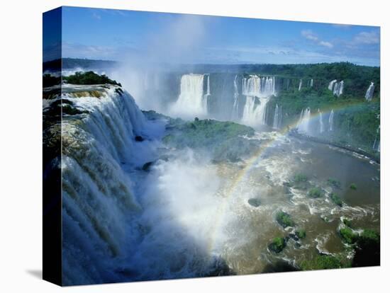Iguazu Waterfalls and Rainbow.-Joseph Sohm-Premier Image Canvas