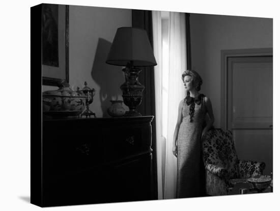 Ilaria Occhini Looks Out of the Window, in the Sitting Room of Her Flat-Marisa Rastellini-Premier Image Canvas