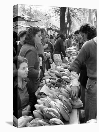 Illegal White Bread For Sale in Black Market-Alfred Eisenstaedt-Premier Image Canvas