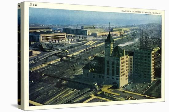 Illinois Central Station, Chicago, C.1920-40-null-Premier Image Canvas