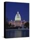 Illuminated Capitol at night, Washington D.C.-Murat Taner-Premier Image Canvas