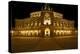 Illuminated Semperoper in Dresden in the Evening-Uwe Steffens-Premier Image Canvas