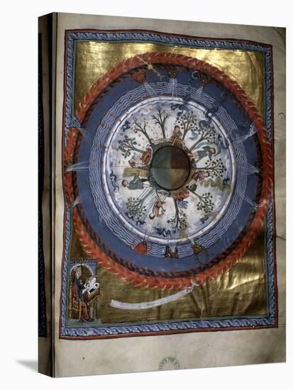 Illumination from Hildegard von Bingen's Liber Divinorum Operum, 1165-Werner Forman-Premier Image Canvas