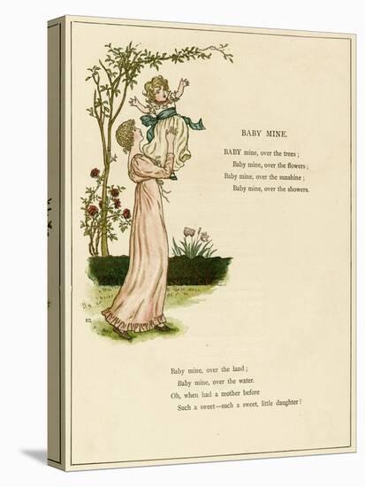 Illustration, Baby Mine-Kate Greenaway-Stretched Canvas