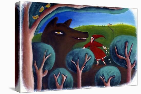 Illustration for Little Red Riding Hood (Pastel)-Patrizia La Porta-Premier Image Canvas