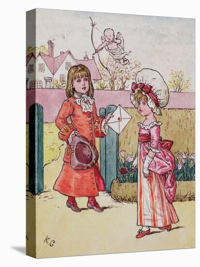 Illustration for 'St. Valentines Day' 1914-Kate Greenaway-Premier Image Canvas