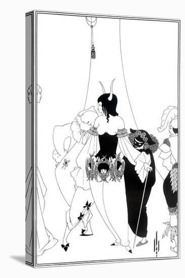 Illustration for "The Masque of the Red Death" by Edgar Allan Poe, 1895-Aubrey Beardsley-Premier Image Canvas