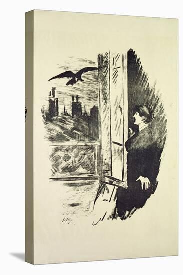 Illustration for 'The Raven', by Edgar Allen Poe, 1875-Edouard Manet-Premier Image Canvas