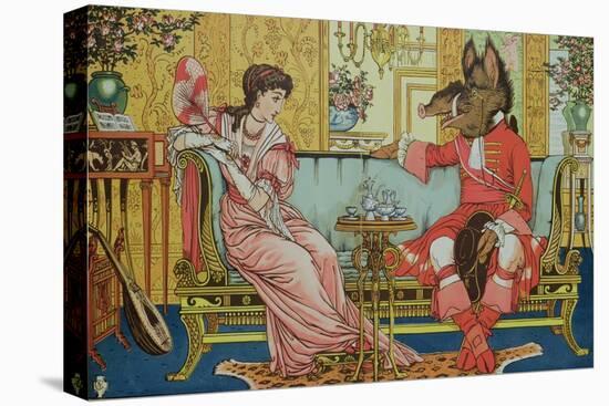 Illustration from "Beauty and the Beast," circa 1900-Walter Crane-Premier Image Canvas
