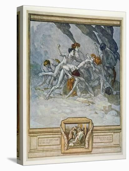 Illustration from Dante's 'Divine Comedy', Inferno, Canto Xxx: 22, 1921 (W/C on Paper)-Franz Von Bayros-Premier Image Canvas