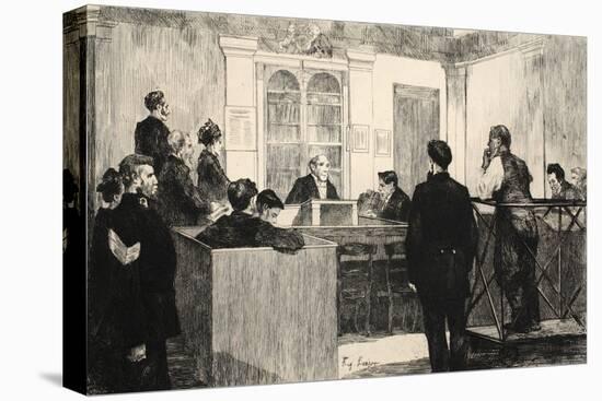 Illustration from 'La Rue a Londres', Pub. by G. Charpentier Et Cie, 1884-Auguste Andre Lancon-Premier Image Canvas