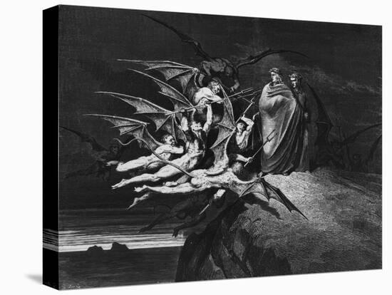 Illustration from "The Divine Comedy" by Dante Alighieri Paris, Published 1885-Gustave Doré-Premier Image Canvas