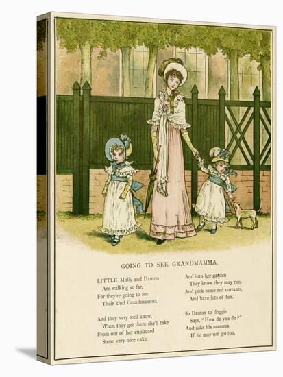 Illustration, Going to See Grandmamma-Kate Greenaway-Stretched Canvas