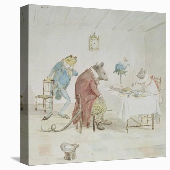 Illustration of Animals' Tea Party-Randolph Caldecott-Premier Image Canvas