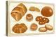 Illustration of Baked Goods and Bread Products. All Objects are Grouped. Eps8-Milovelen-Stretched Canvas