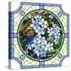 Illustration of Flower Blue Forget-Me-Not-Vertyr-Stretched Canvas