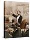 Illustration of Giuseppe Verdi Conducting in Paris-Stefano Bianchetti-Premier Image Canvas